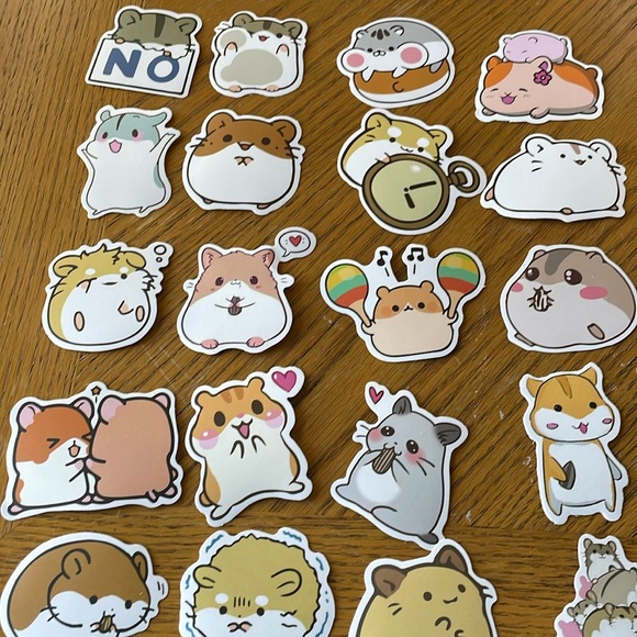 Other - 56 Hamster Stickers NEW
